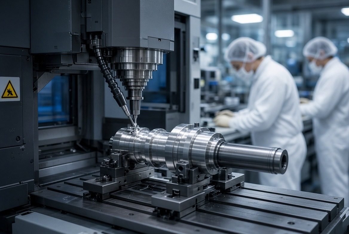 تشغيل سبطانة على مركز CNC
